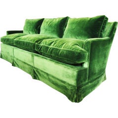 Elegant French 40's Down Sofa / Banquette