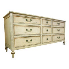 Elegant Painted Commode / Dresser: Bodart