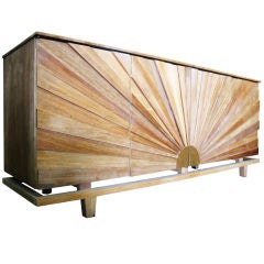 Vintage Spectacular "Sunburst" Front Sideboard / Buffet R. Mapache