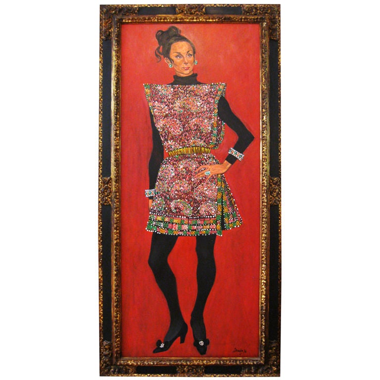 Spectacular Life Size Palm BeachOnite! Portrait 1970: Brady