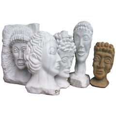 Set of 5 Marble Figures by: M. Feld
