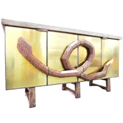 R. Mapache : "Snake" / "Serpent" & Brass Cabinet