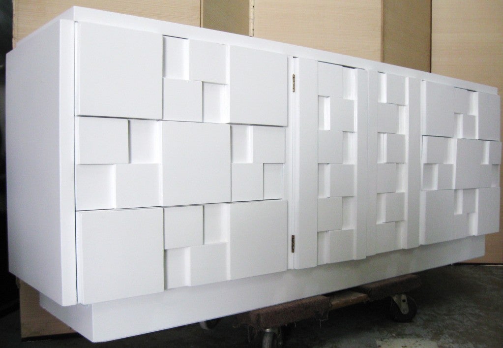 Lacquered Cubiste Cabinet by: Lane Alta Vista
