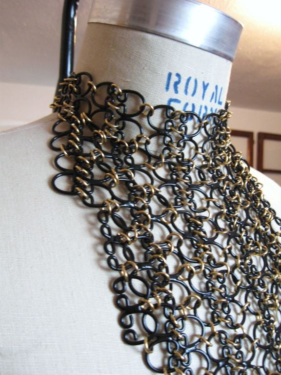 Spectacular 60's Italian  Wraparound Link Necklace / Choker 1