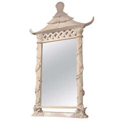 Lacquered Pagoda Mirror