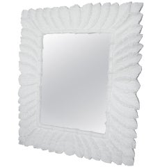 Lacquered Leaves Vintage Mirror