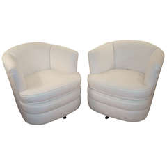 Pair of Vintage Swivel Chairs