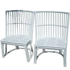 Lacquered Bamboo and Rattan Chairs
