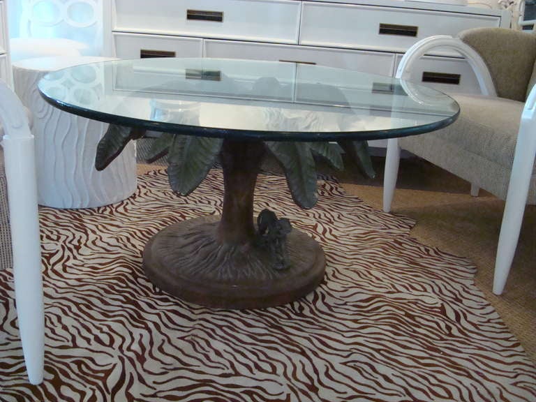 20th Century Vintage Old Palm Beach Monkey Cocktail Table