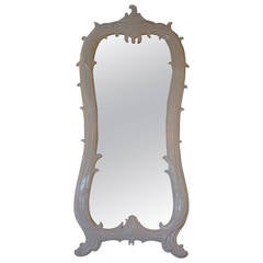 Lacquered Hollywood Regency Frond Mirror