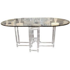 Vintage Acrylic Dining Table