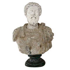 17th Century Florentine Marble Bust of Emperor Marcus Aurelius