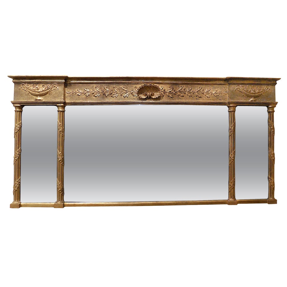 Gilded Trumeau Tryptich Mirror