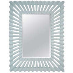 White Lacquered Vintage Mirror