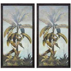 Pair of Vintage Havana Palm Prints