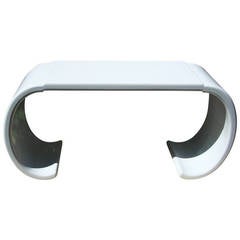 Lacquered Vintage Curved Console