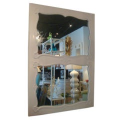 Restored Double Trumeau Mirror Restored Double Trumeau Mirror