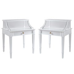 Pair of Lacquered Vintage Side Tables Pair of Lacquered Vintage Side Tables