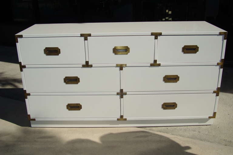 American Lacquered Vintage Campaign Dresser