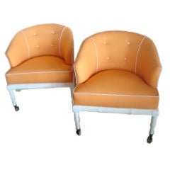 Pair of Restored Vintage Palm BeachTub Chairs