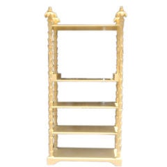 Old Palm Beach Regency Palm Frond Etagere