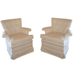 Pair of Restored Sixties Salon Chairs