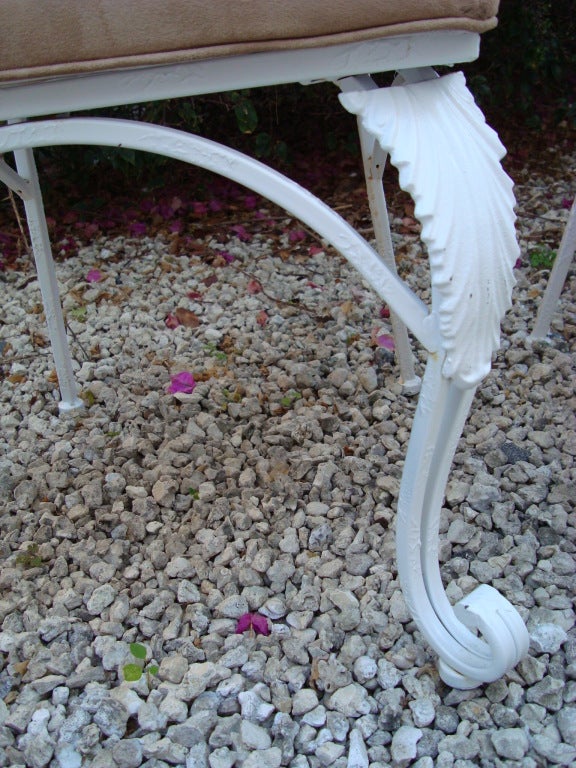American Mid Century Iron Grand Pineapple Chairs Set/4