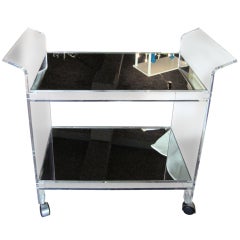 Luxe Lucite Mirrored Hollywood Regency Bar