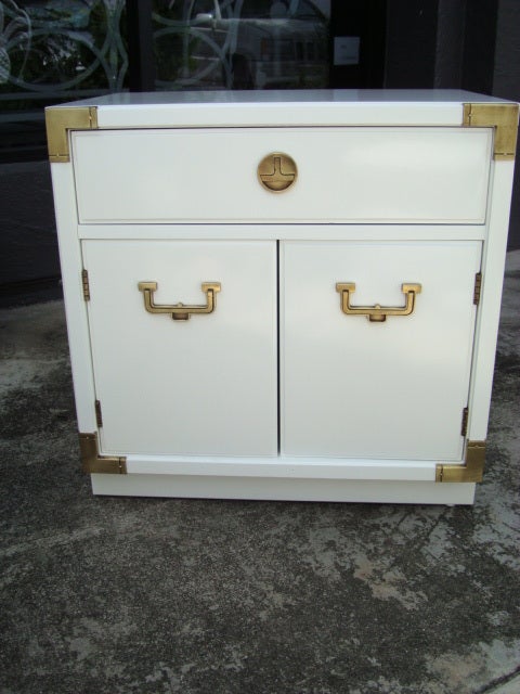 Pair of Restored Campaign Side Dressers In Excellent Condition In West Palm Beach, FL