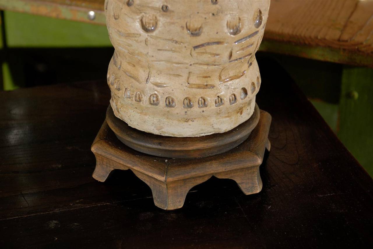 Lamp from an Old Terra Cotta Figure from Portugal, circa 1890 For Sale 2