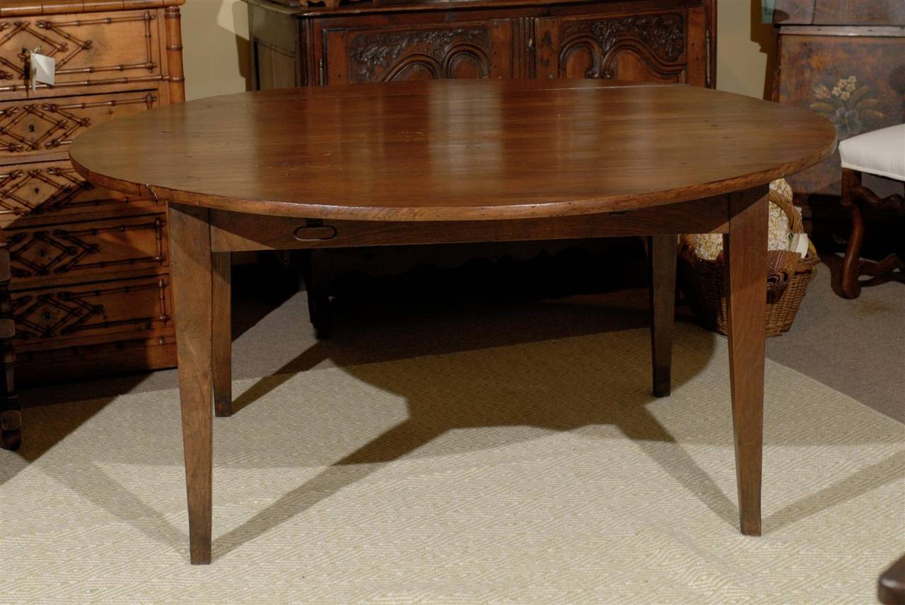 Antique French Drop-Leaf Table In Excellent Condition In Atlanta, GA