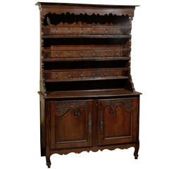 19th Century Oak Vaisselier from Normandy, Circa 1860