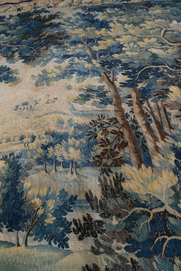 18th Century Brussels Tapestry in Silk and Wool circa 1760 3