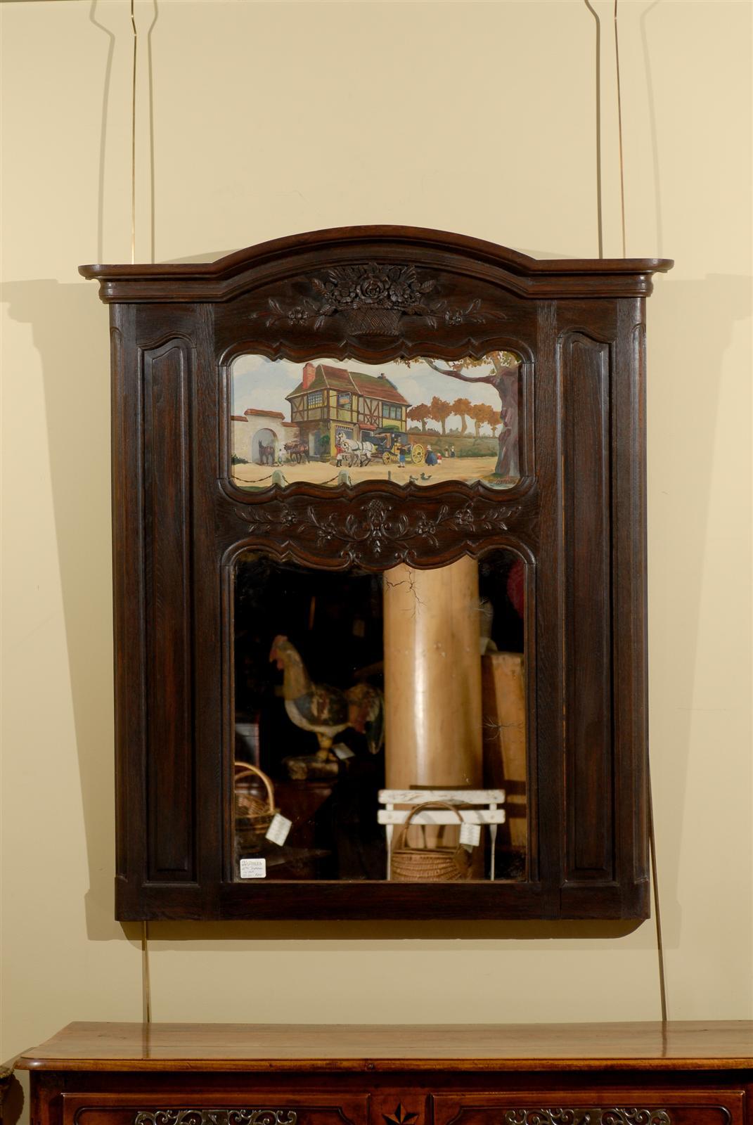 19th Century Trumeau with Painting For Sale 3