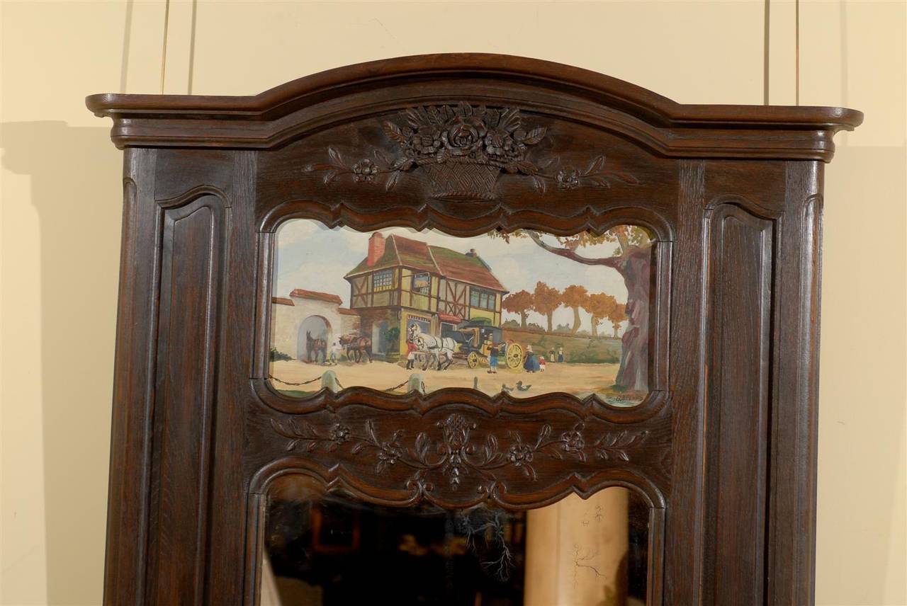 19th Century Trumeau with Painting For Sale 4