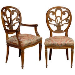 19th Century Set of Italian Dining Chairs
