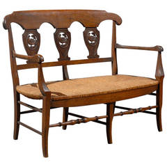 Vintage French Provencal Bench