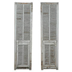 Pair of Antique French Shutters