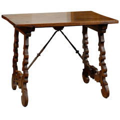19th Century Walnut Table from Spain