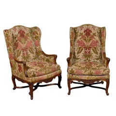Pair of 19th Century French Regence Bergeres