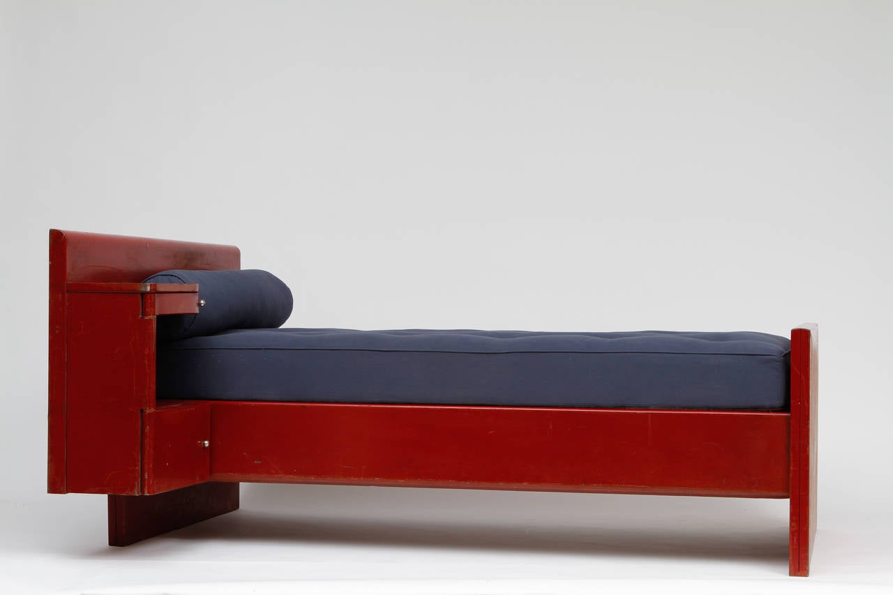 Mid-20th Century Jean Prouvé Red Daybed, circa 1935