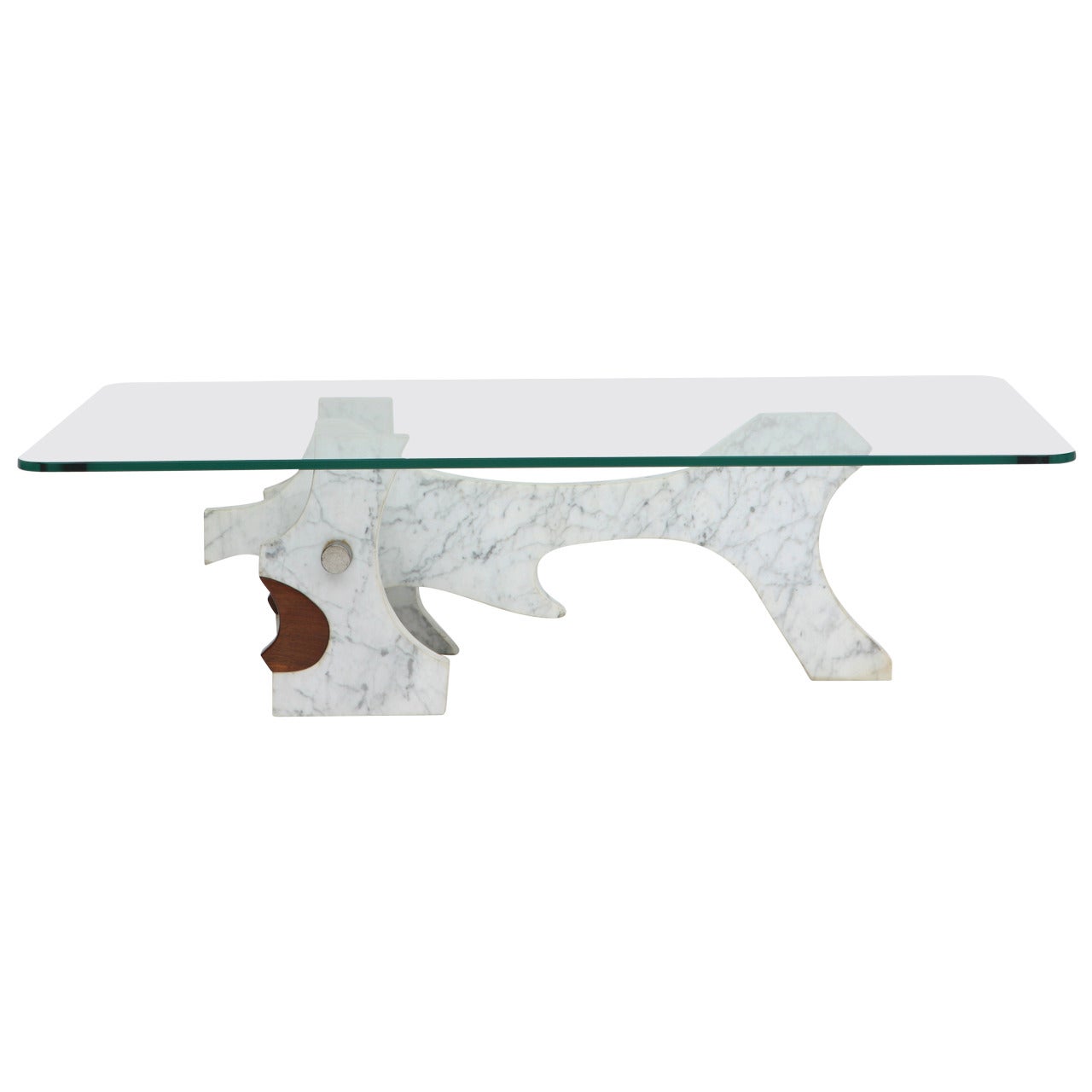 Fred Brouard Marble Coffee Table, circa 1984