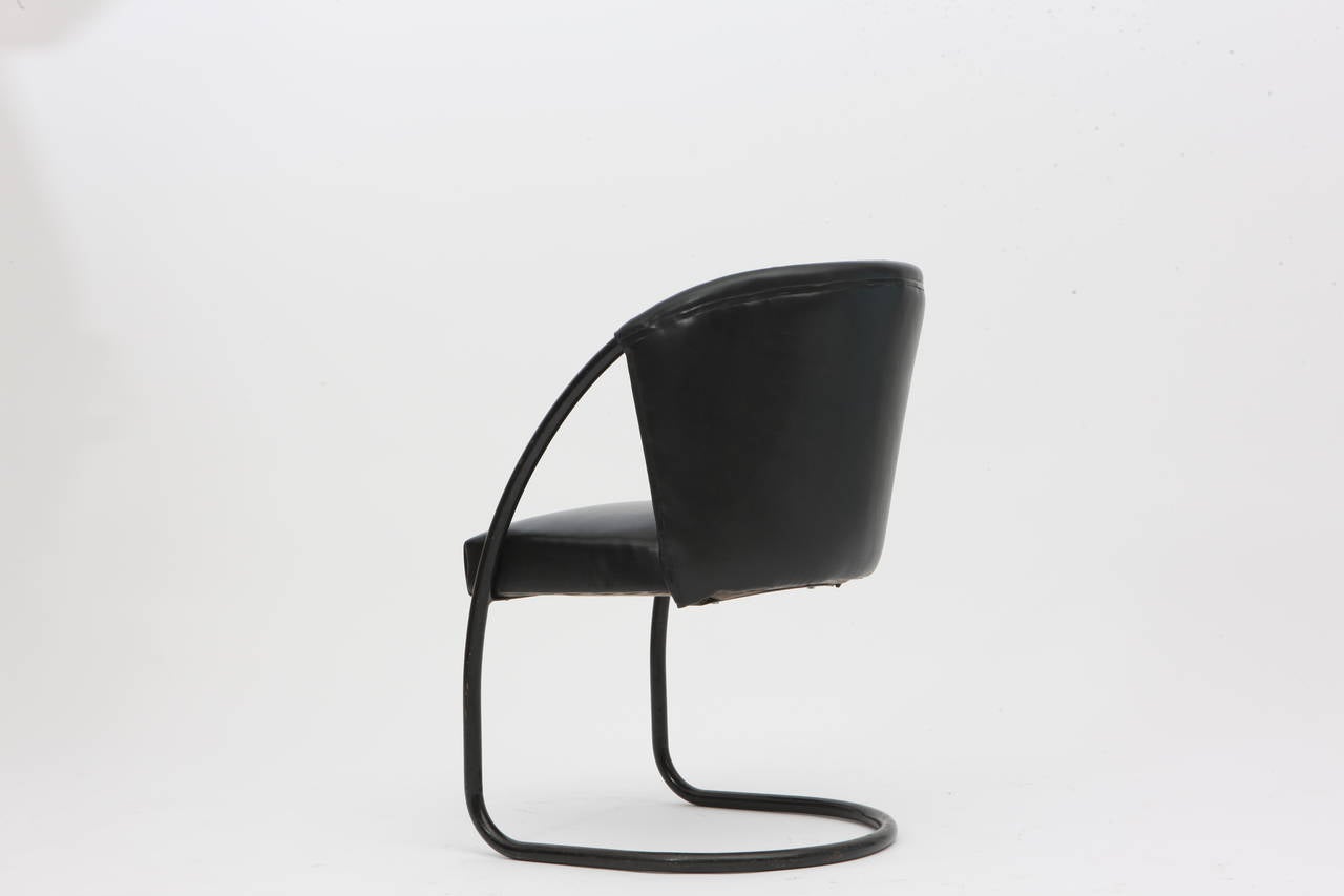 Jacques Adnet Modernist Armchair, circa 1930 In Good Condition In New York, NY