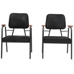 Jacques Hitier Pair of Chairs from Cité Universitaire, circa 1950