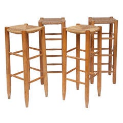 Charlotte Perriand - Set of 4 bar stools, c. 1950