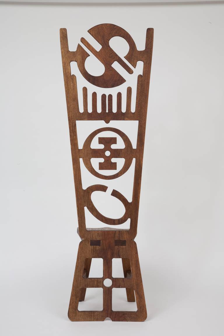 French Alain Satie Sculptural Chair, circa 1973