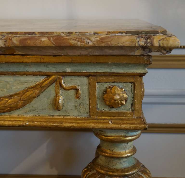 Neoclassical Italian painted console, late 18th century 2