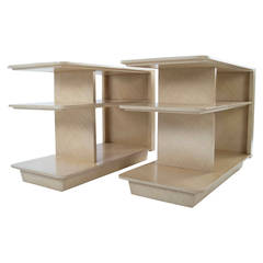 Pair of Tiered End Tables by Paul Laszlo, USA, 1950s