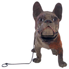 Rare Papier Mâché Sculpture of a Dog, France, 1920s