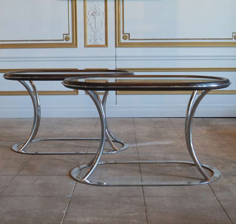 Pair of Occasional Alain Delon Tables by Maison Jansen 1